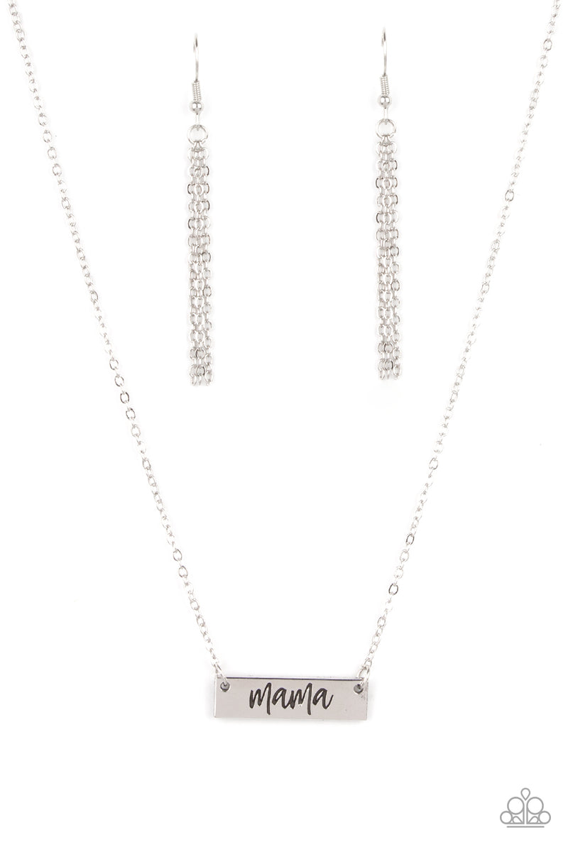 Blessed Mama - Silver Necklace - Paparazzi Accessories