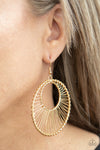 Artisan Applique - Gold Earrings - Paparazzi Accessories