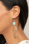 Surfside Shimmer - Blue Earrings - Paparazzi Accessories