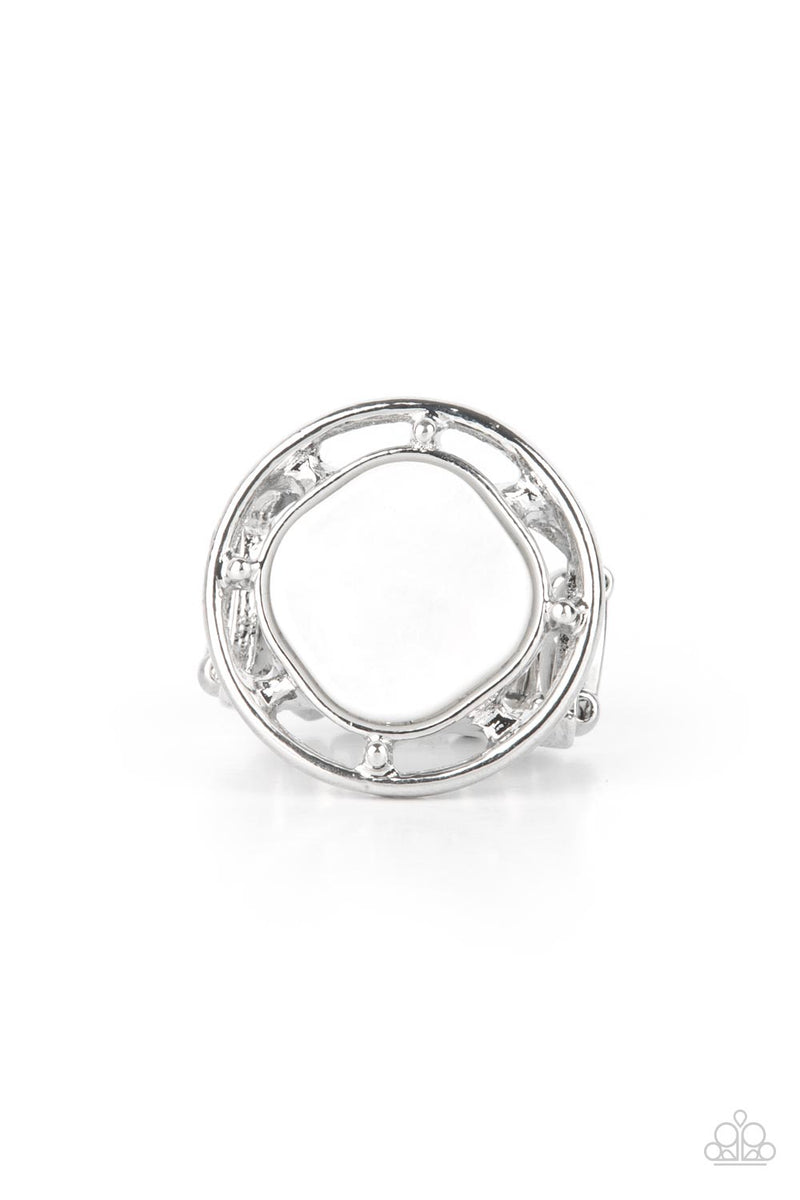 five-dollar-jewelry-encompassing-pearlescence-white-ring-paparazzi-accessories