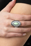 Tea Light Twinkle - Green Ring - Paparazzi Accessories