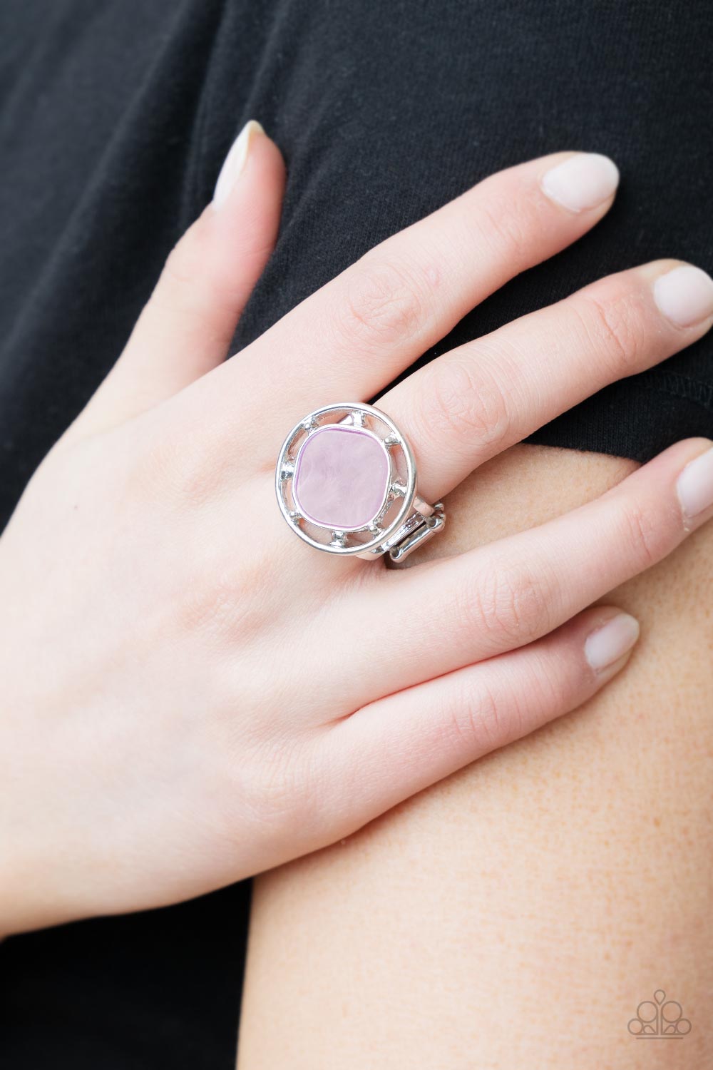 Encompassing Pearlescence - Purple Ring - Paparazzi Accessories