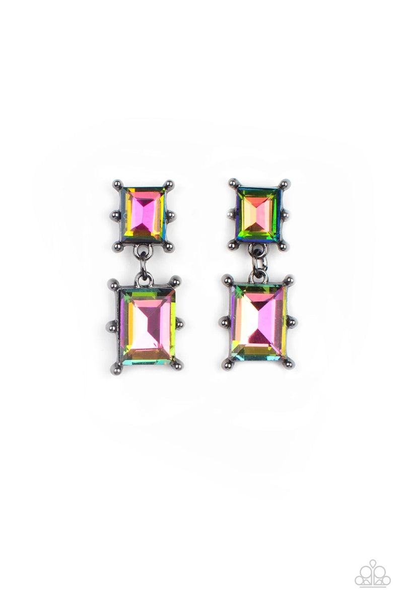 five-dollar-jewelry-cosmic-queen-multi-post earrings-paparazzi-accessories