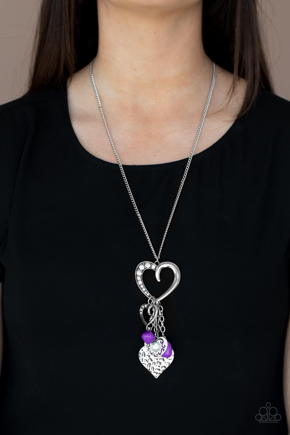 Flirty Fashionista - Purple Necklace - Paparazzi Accessories