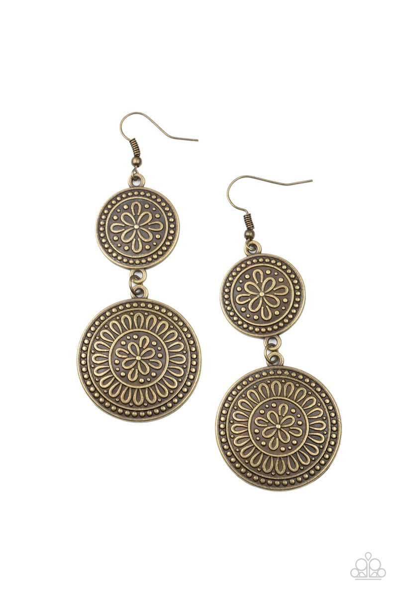 five-dollar-jewelry-road-trip-paradise-brass-earrings-paparazzi-accessories