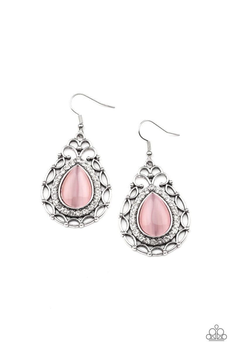 five-dollar-jewelry-endlessly-enchanting-pink-earrings-paparazzi-accessories