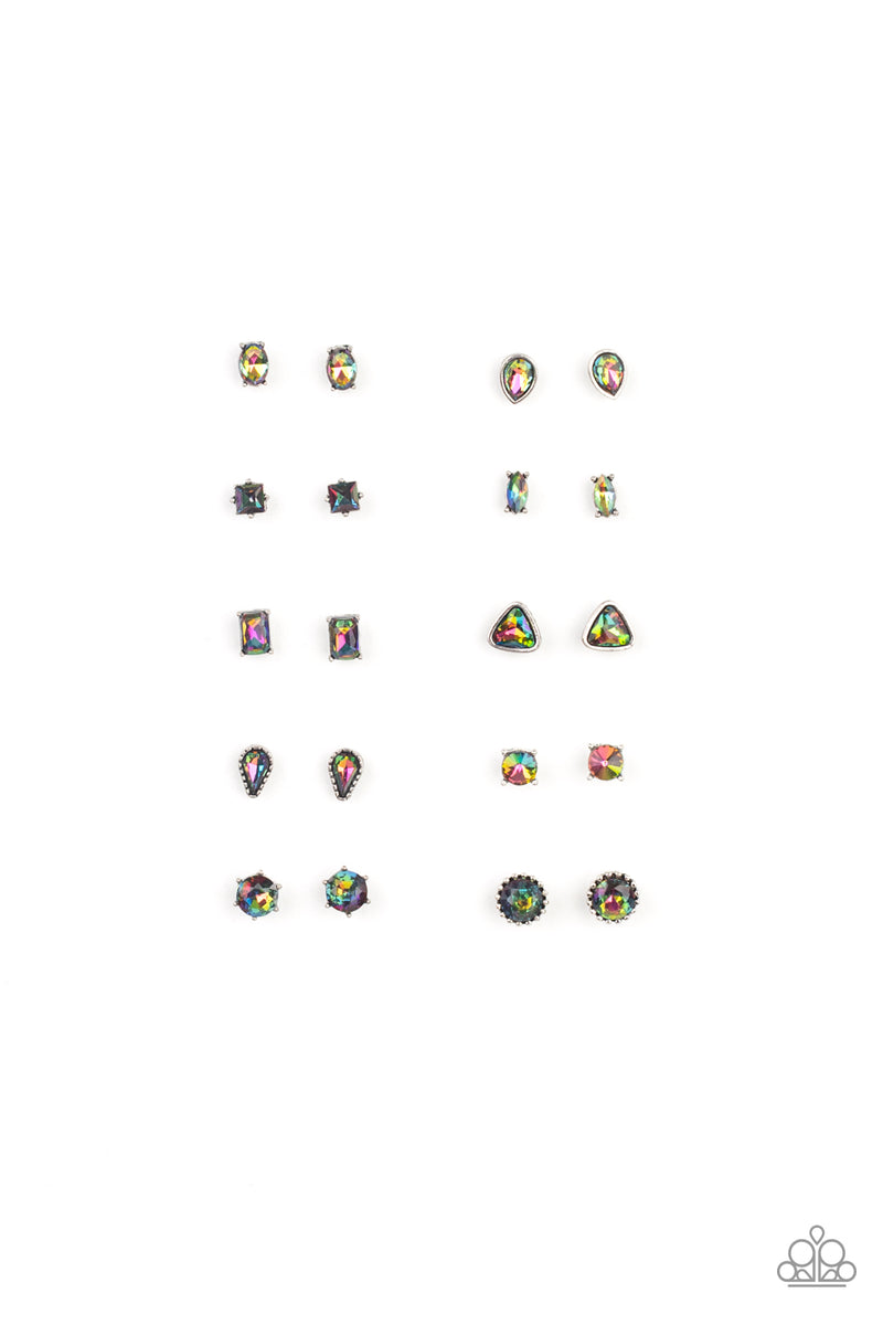 Starlet Shimmer Oil Spill Earrings Pack of 10