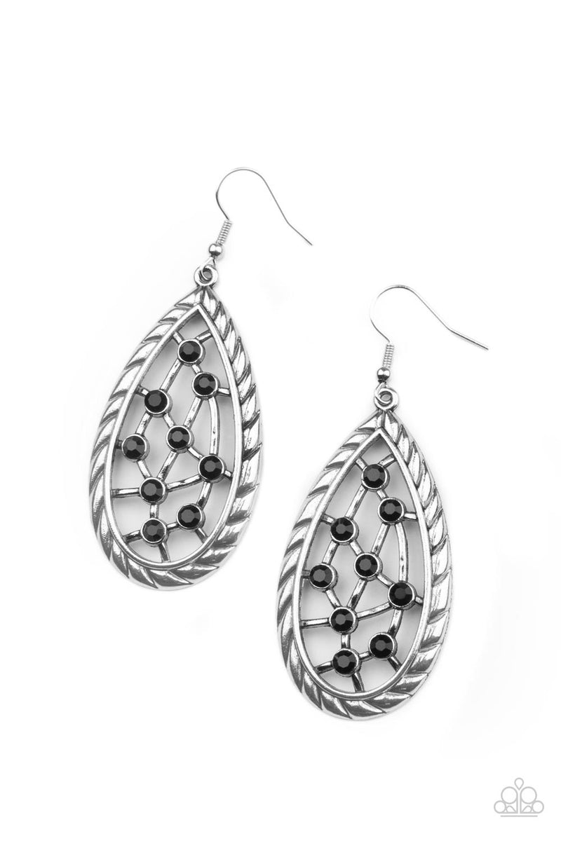 Industrial Incandescence - Black Earrings - Paparazzi Accessories