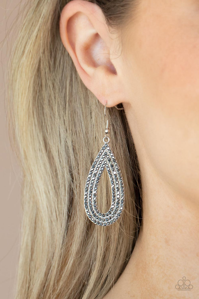 Exquisite Exaggeration - Silver Earrings - Paparazzi Accessories