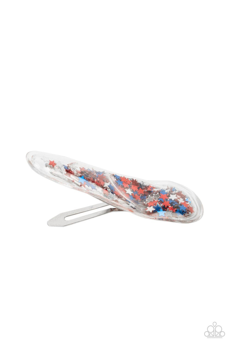 Oh, My Stars and Stripes - Multi Hair Clip - Paparazzi Accessories