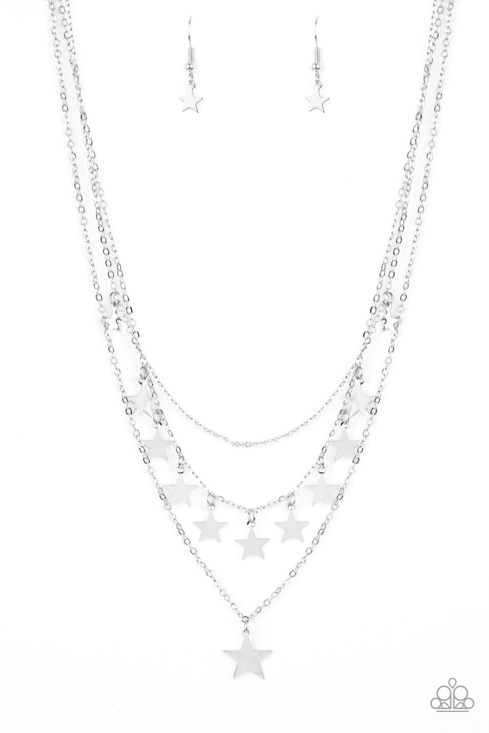 five-dollar-jewelry-americana-girl-silver-necklace-paparazzi-accessories