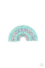 five-dollar-jewelry-rainbow-reflections-blue-hair clip-paparazzi-accessories