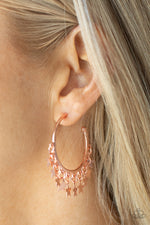 Happy Independence Day - Copper Earrings - Paparazzi Accessories