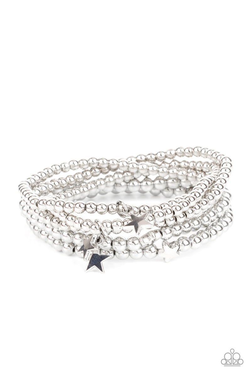 American All-Star - Silver Bracelet - Paparazzi Accessories