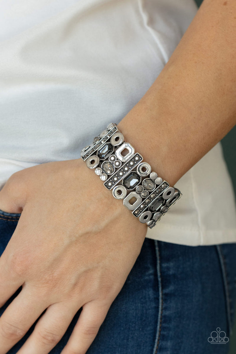 Dynamically Diverse - Silver Bracelet - Paparazzi Accessories