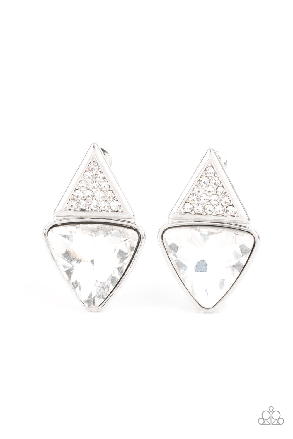 five-dollar-jewelry-risky-razzle-white-post earrings-paparazzi-accessories