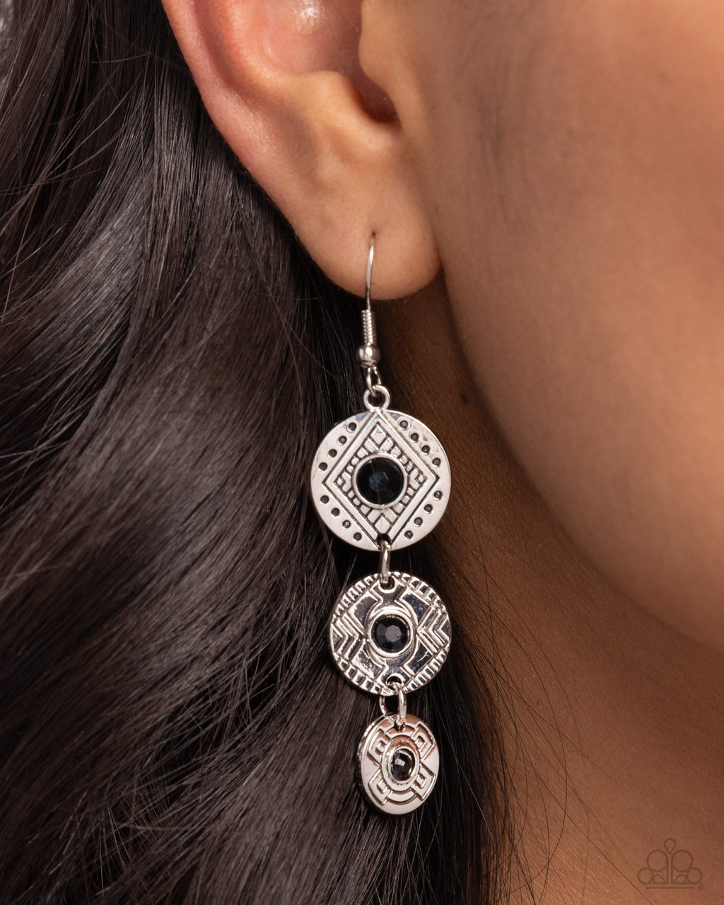 Totem Temptress - Black Earrings - Paparazzi Accessories