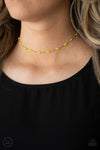 Urban Expo - Yellow Necklace - Paparazzi Accessories