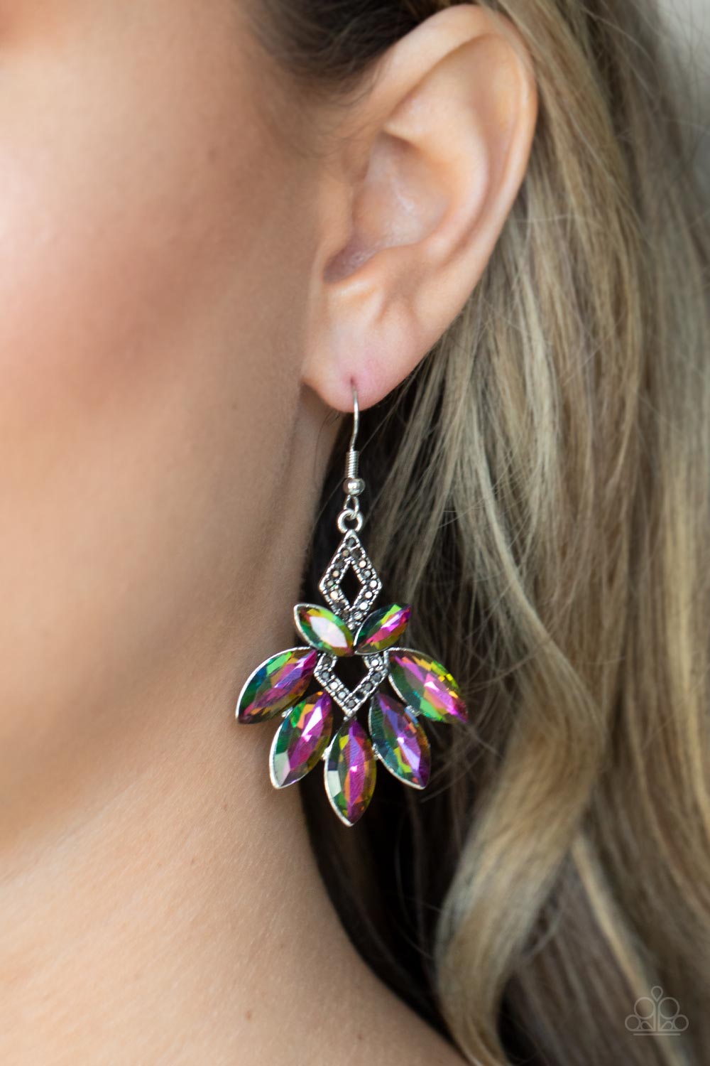 Galaxy Grandeur - Multi Earrings - Paparazzi Accessories