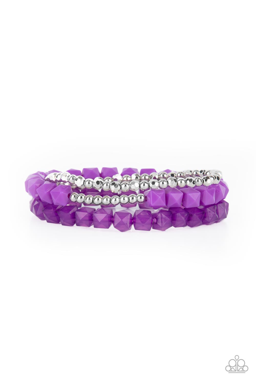 Rockin Rock Candy - Purple Bracelet - Paparazzi Accessories –  Sassysblingandthings