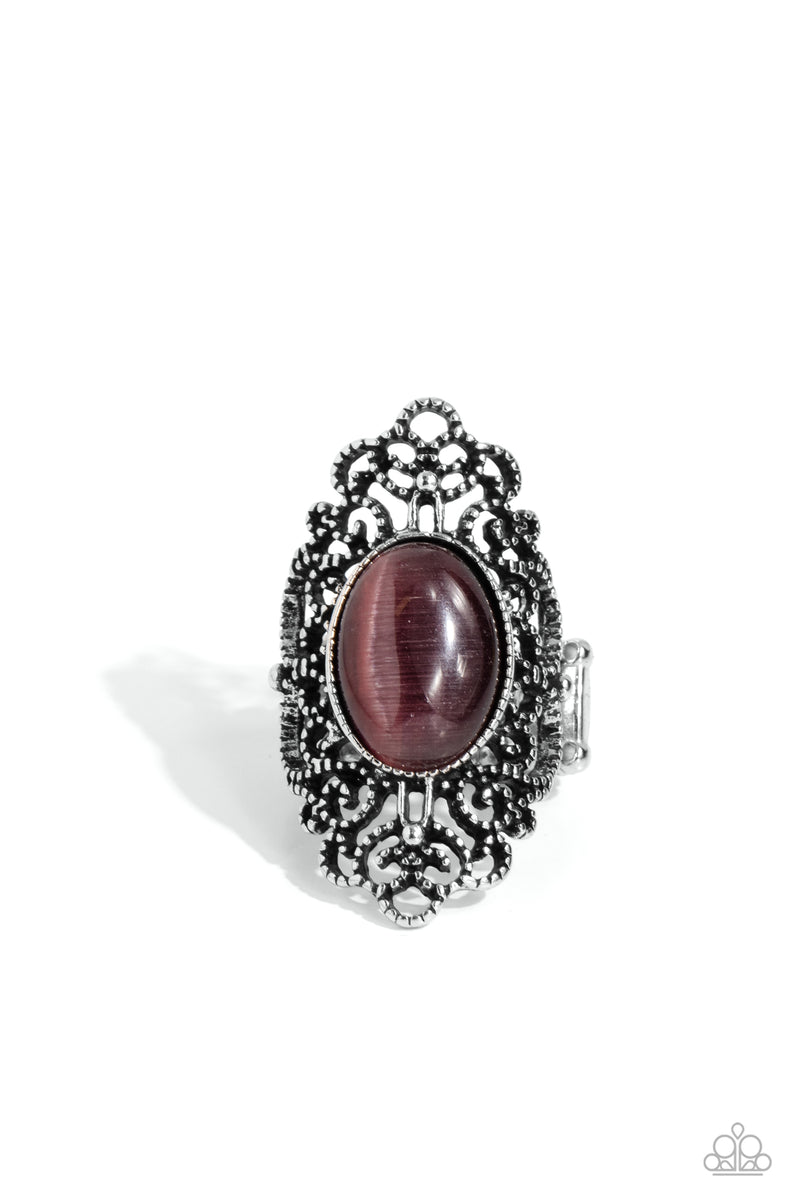 Once Upon a Meadow - Purple Ring - Paparazzi Accessories