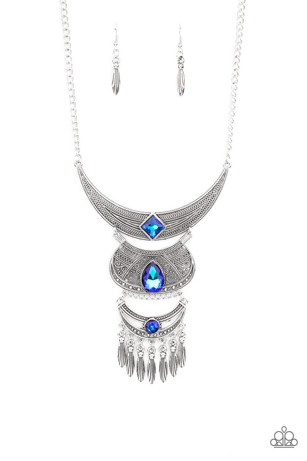 Paparazzi Stellar Sophistication - Blue Necklace – A Finishing Touch Jewelry