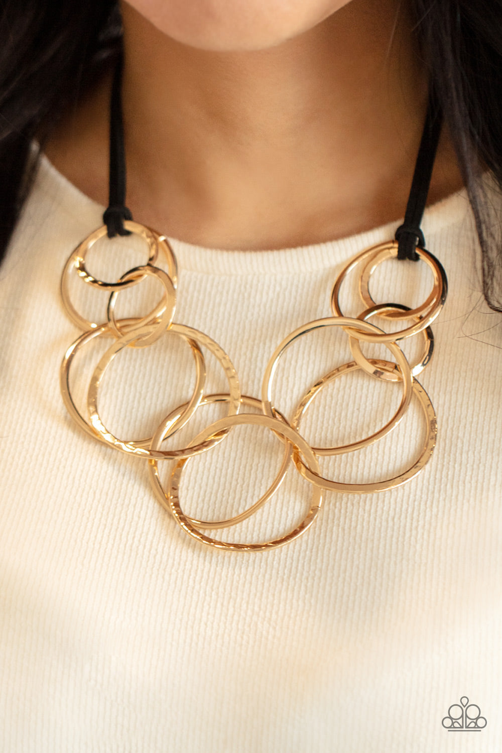 Spiraling Out of COUTURE - Gold Necklace - Paparazzi Accessories