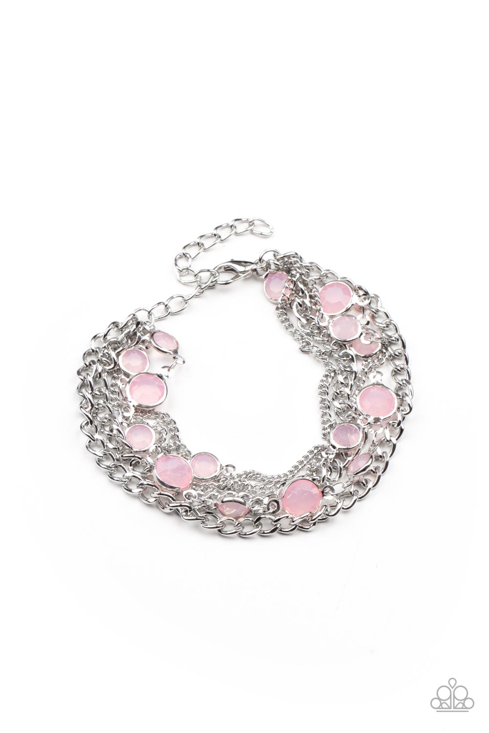 five-dollar-jewelry-glossy-goddess-pink-bracelet-paparazzi-accessories