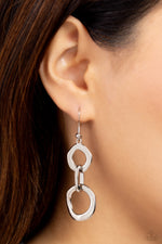 Metro Machinery - Silver Earrings - Paparazzi Accessories