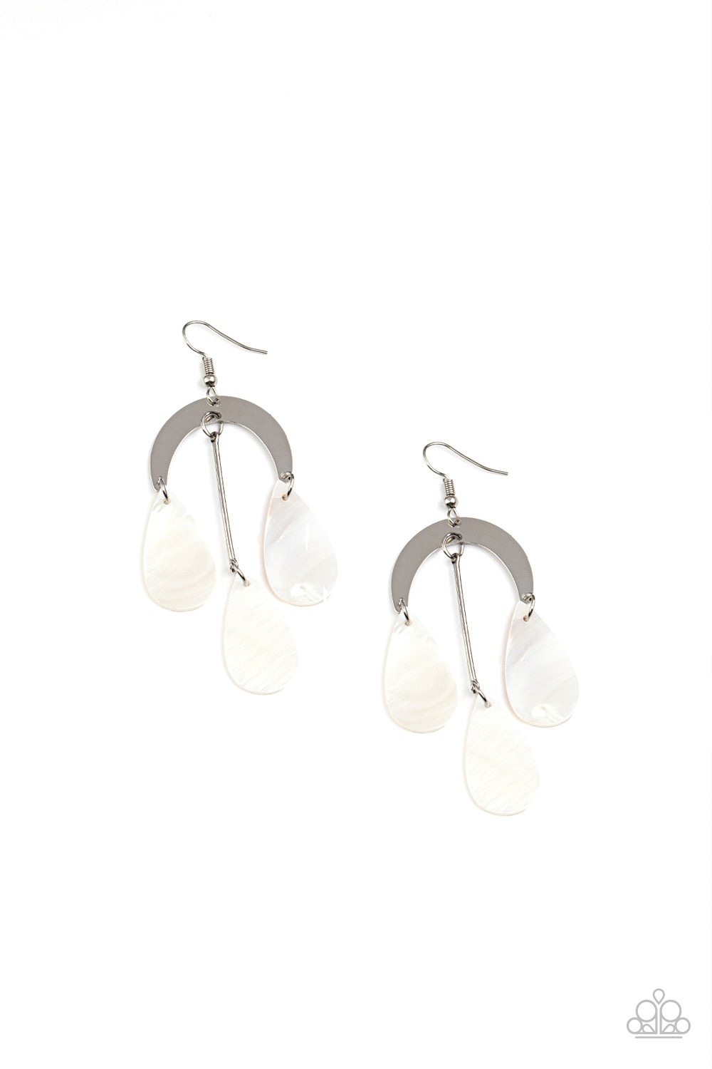 five-dollar-jewelry-atlantis-ambience-white-earrings-paparazzi-accessories