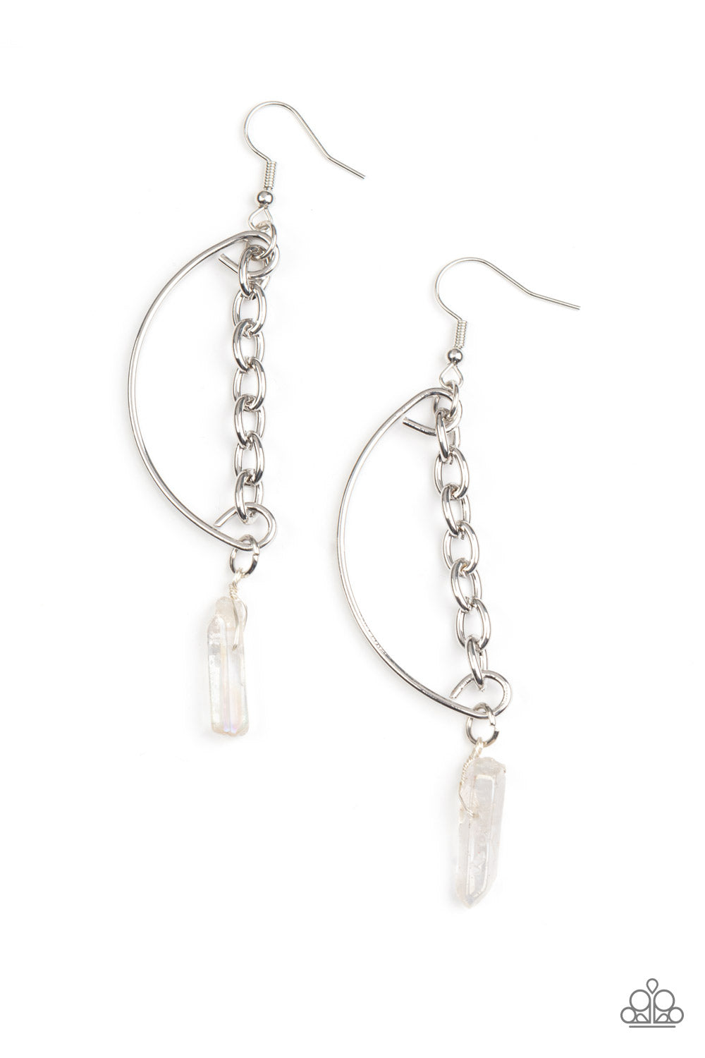five-dollar-jewelry-yin-to-my-yang-white-earrings-paparazzi-accessories