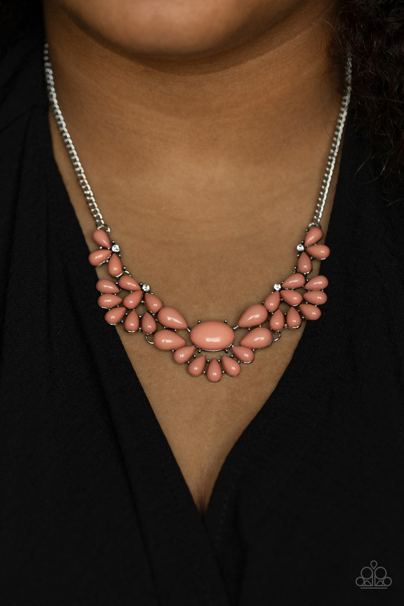 Secret GARDENISTA - Pink Necklace - Paparazzi Accessories