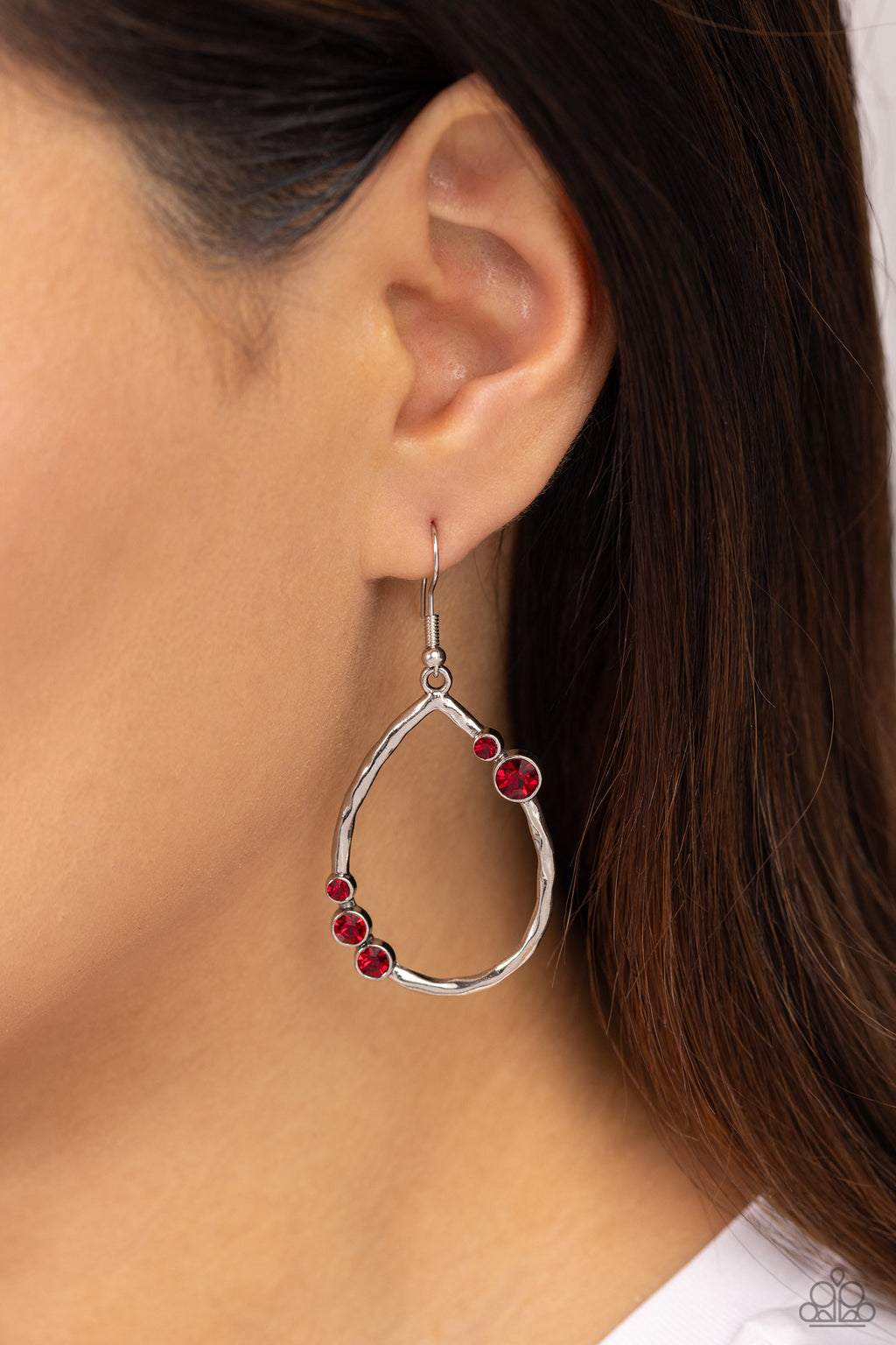 Shop Till You DROPLET - Red Earrings - Paparazzi Accessories