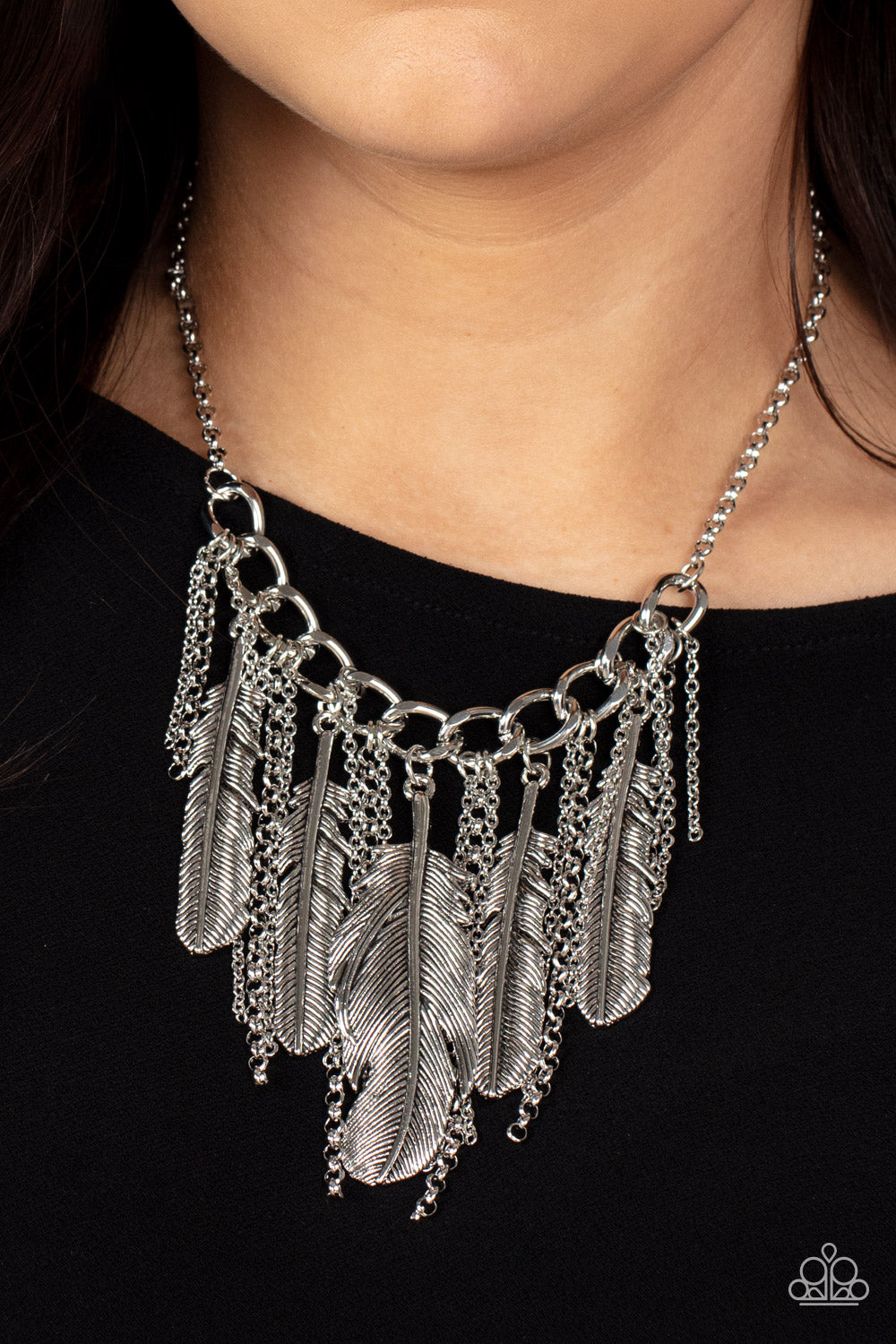 NEST Friends Forever - Silver Necklace - Paparazzi Accessories