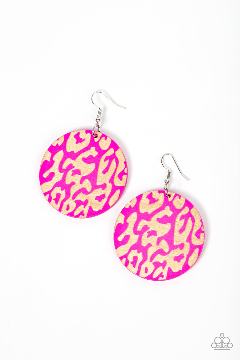 five-dollar-jewelry-catwalk-safari-pink-earrings-paparazzi-accessories