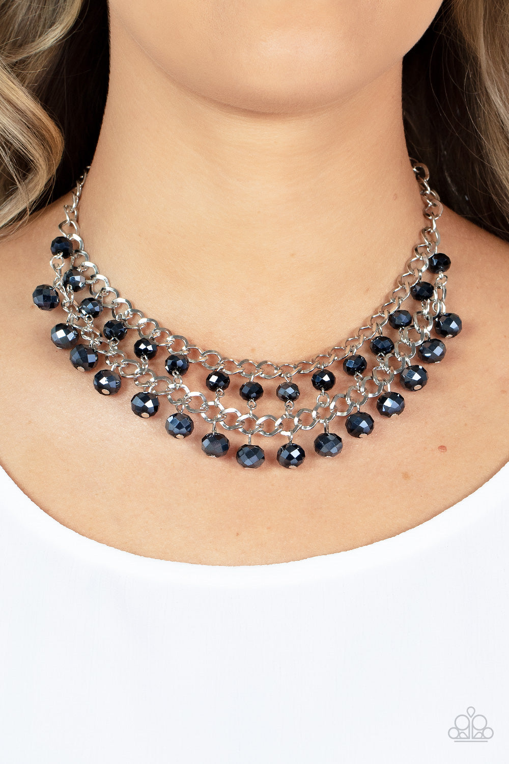 Urban Palace - Blue Necklace - Paparazzi Accessories