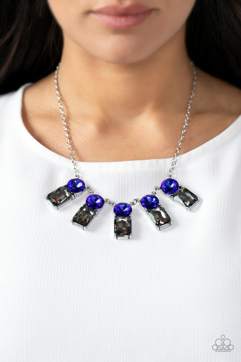 Celestial Royal - Blue Necklace - Paparazzi Accessories