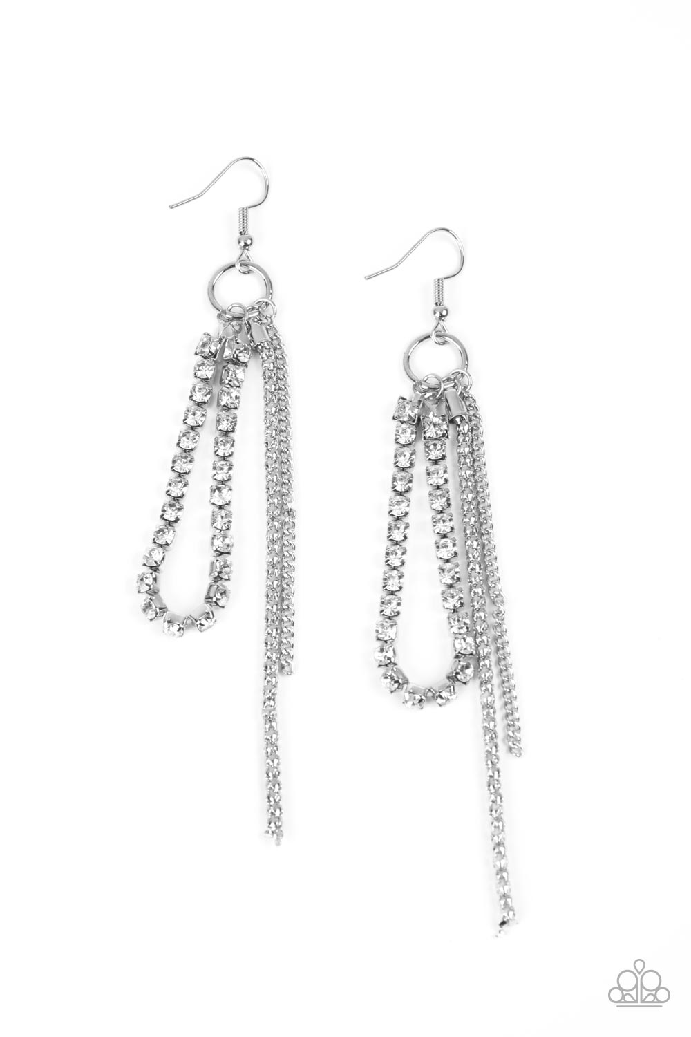 five-dollar-jewelry-swing-dance-dazzle-white-earrings-paparazzi-accessories