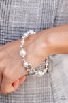 Chicly Celebrity - White Bracelet - Paparazzi Accessories