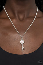 Prized Key Player - Pink Necklace - Paparazzi Accessories