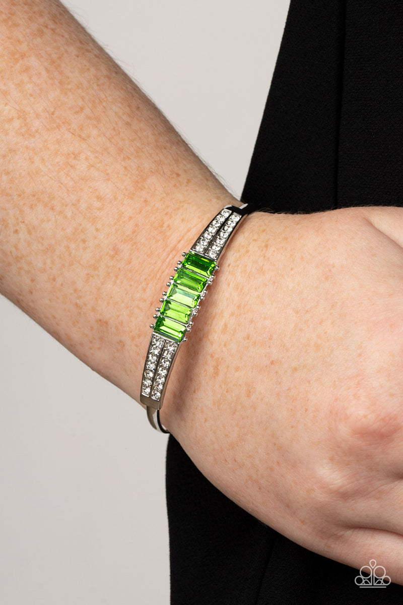 Spritzy Sparkle - Green Bracelet - Paparazzi Accessories