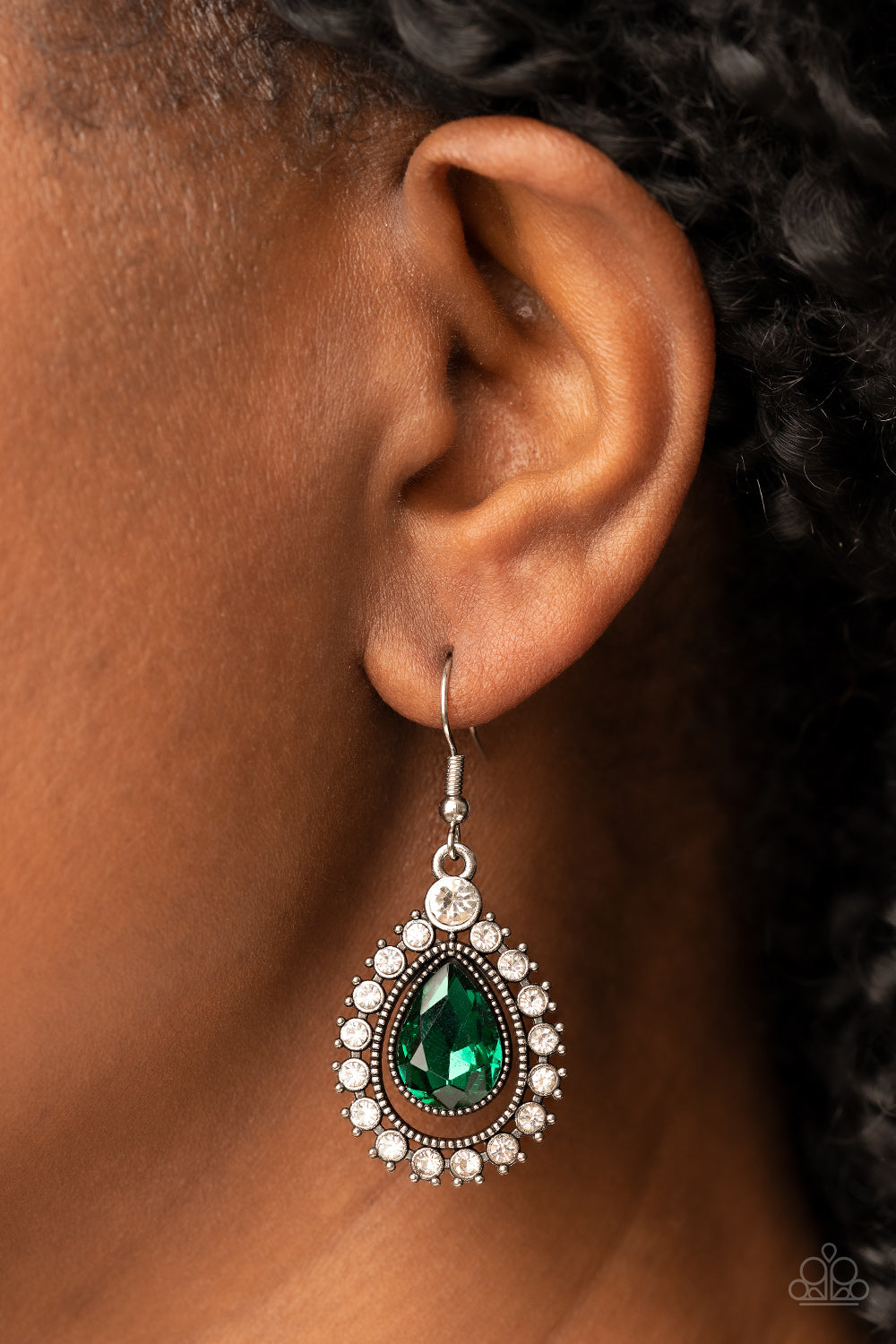 Divinely Duchess - Green Earrings - Paparazzi Accessories