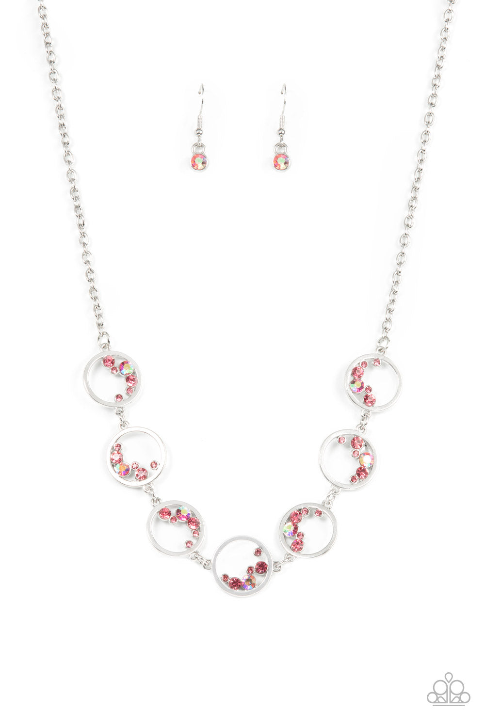 five-dollar-jewelry-blissfully-bubbly-pink-necklace-paparazzi-accessories