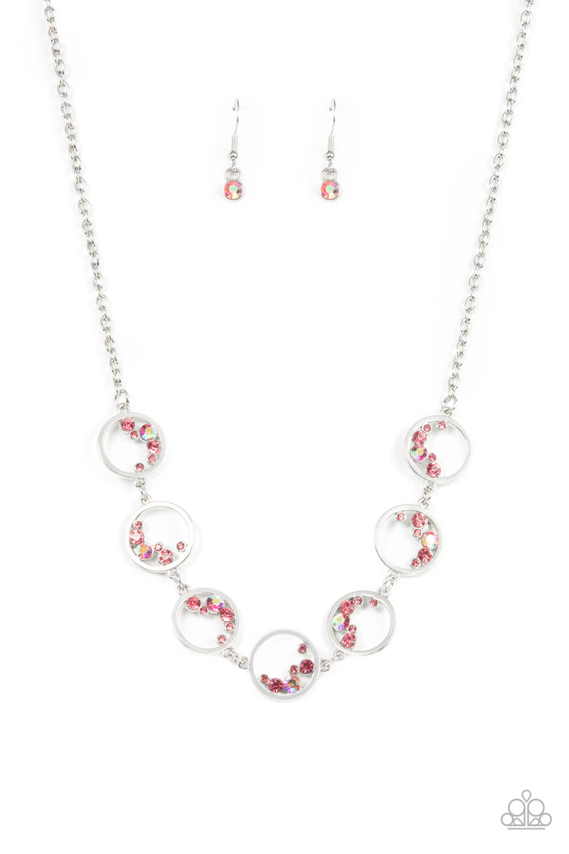 five-dollar-jewelry-blissfully-bubbly-pink-necklace-paparazzi-accessories