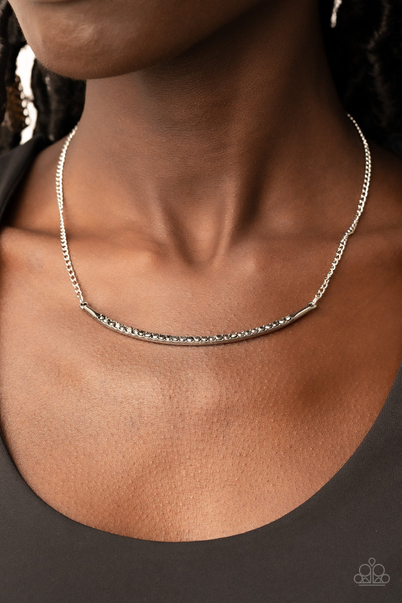 Collar Poppin Sparkle - Silver Necklace - Paparazzi Accessories