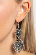 Floral Favorite - White Earrings - Paparazzi Accessories