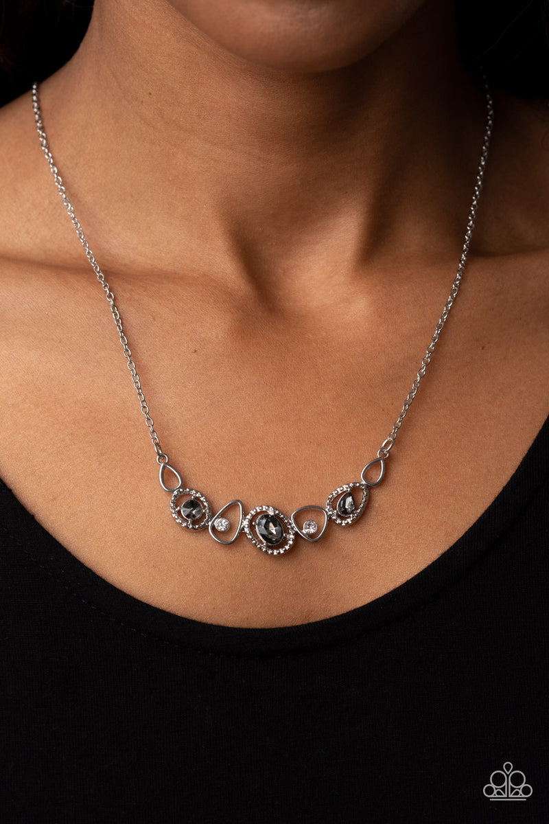 Celestial Cadence - Silver Necklace - Paparazzi Accessories