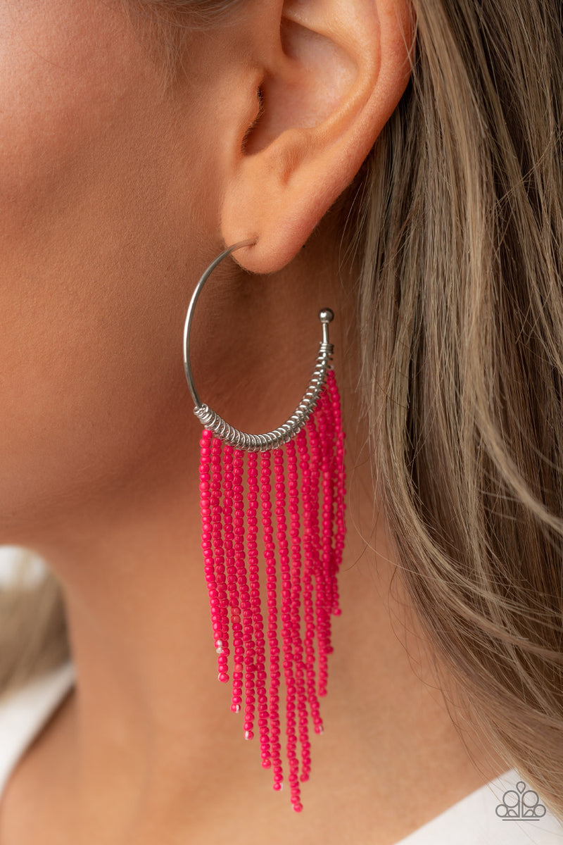 Saguaro Breeze - Pink Earrings - Paparazzi Accessories