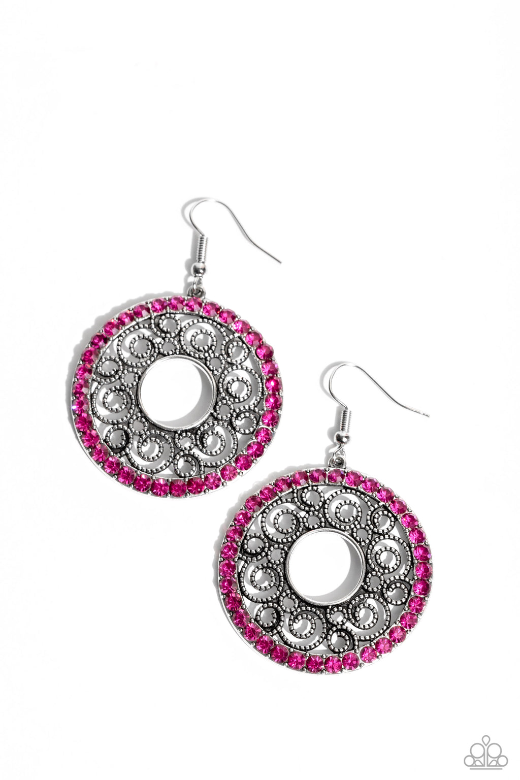 five-dollar-jewelry-whirly-whirlpool-pink-earrings-paparazzi-accessories