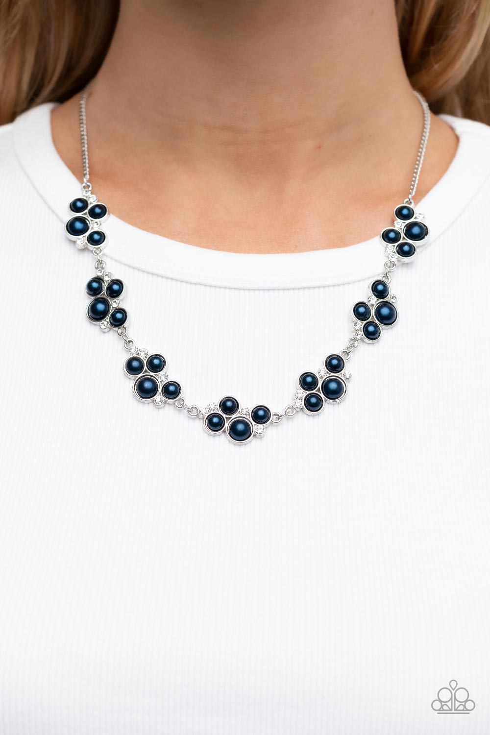 GRACE to the Top - Blue Necklace - Paparazzi Accessories